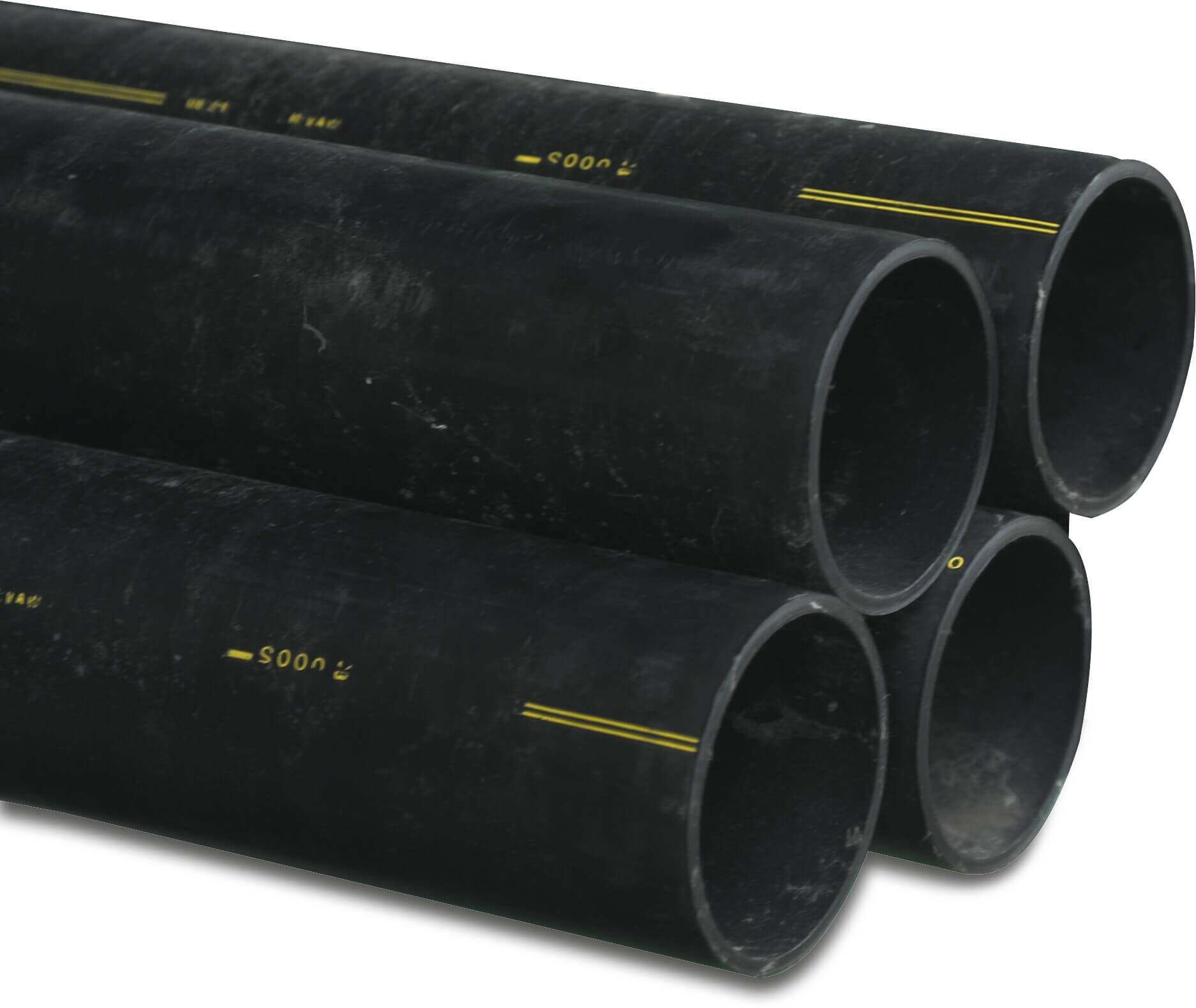 Sewage pipe PE80 75 mm x 3,0 mm plain SDR26 4bar black 5m KOMO/BENOR