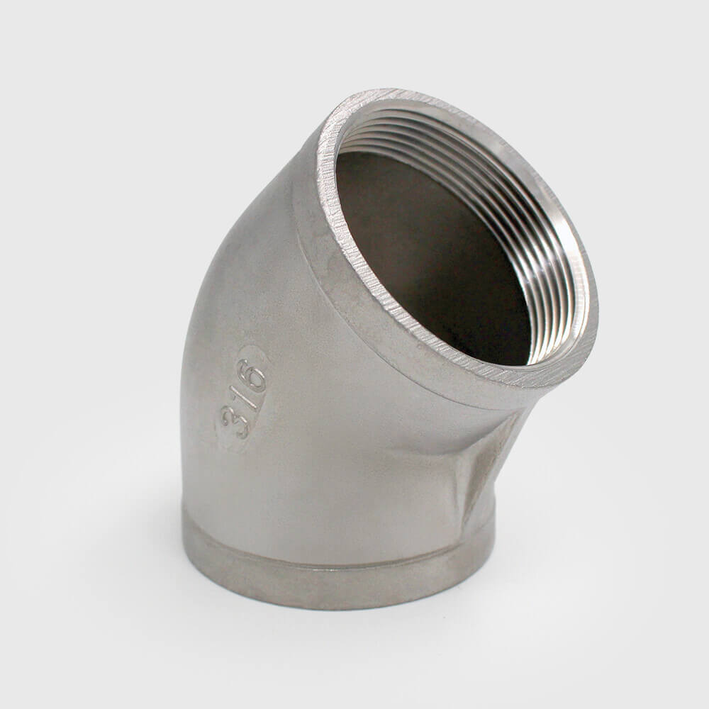 Profec Nr. 120 Elbow 45° stainless steel 316 1/4" female thread 16bar