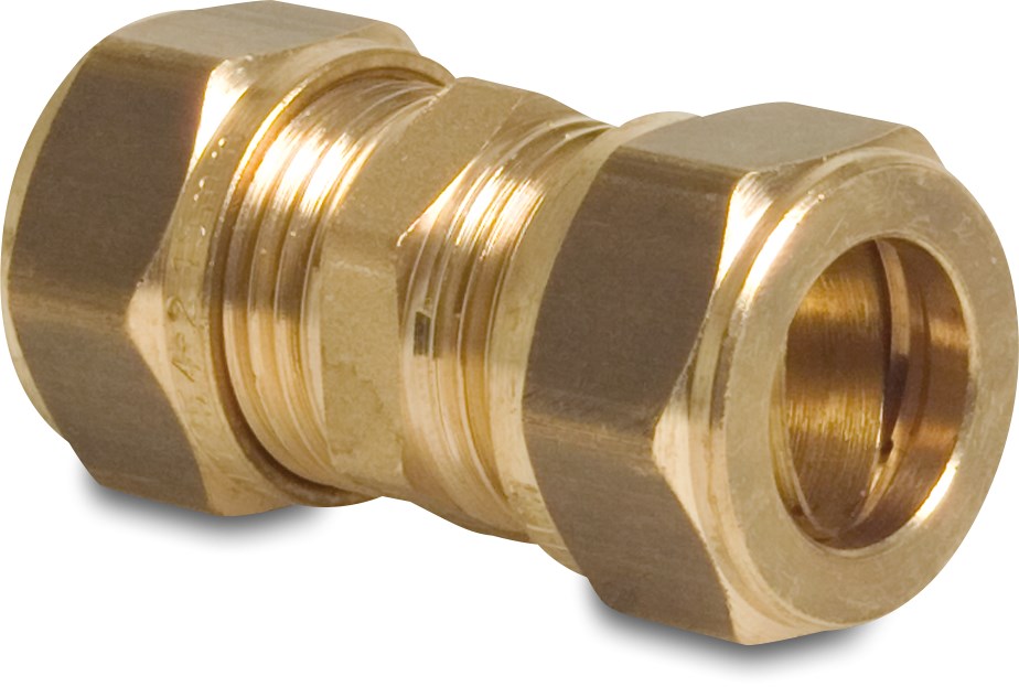 Bonfix Socket brass 10 mm compression KIWA/GASTEC