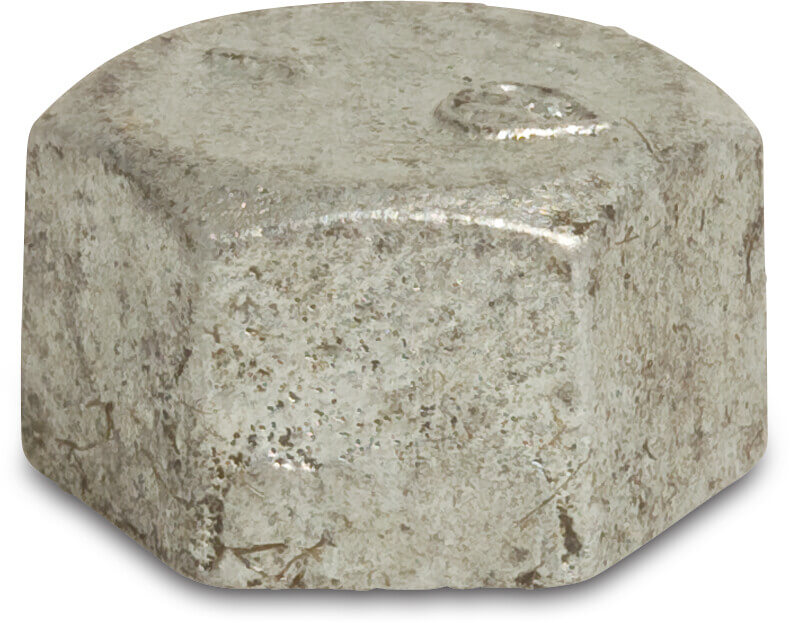 Profec Nr. 300 Hexagon cap cast iron galvanised 1/2" female thread 25bar DVGW