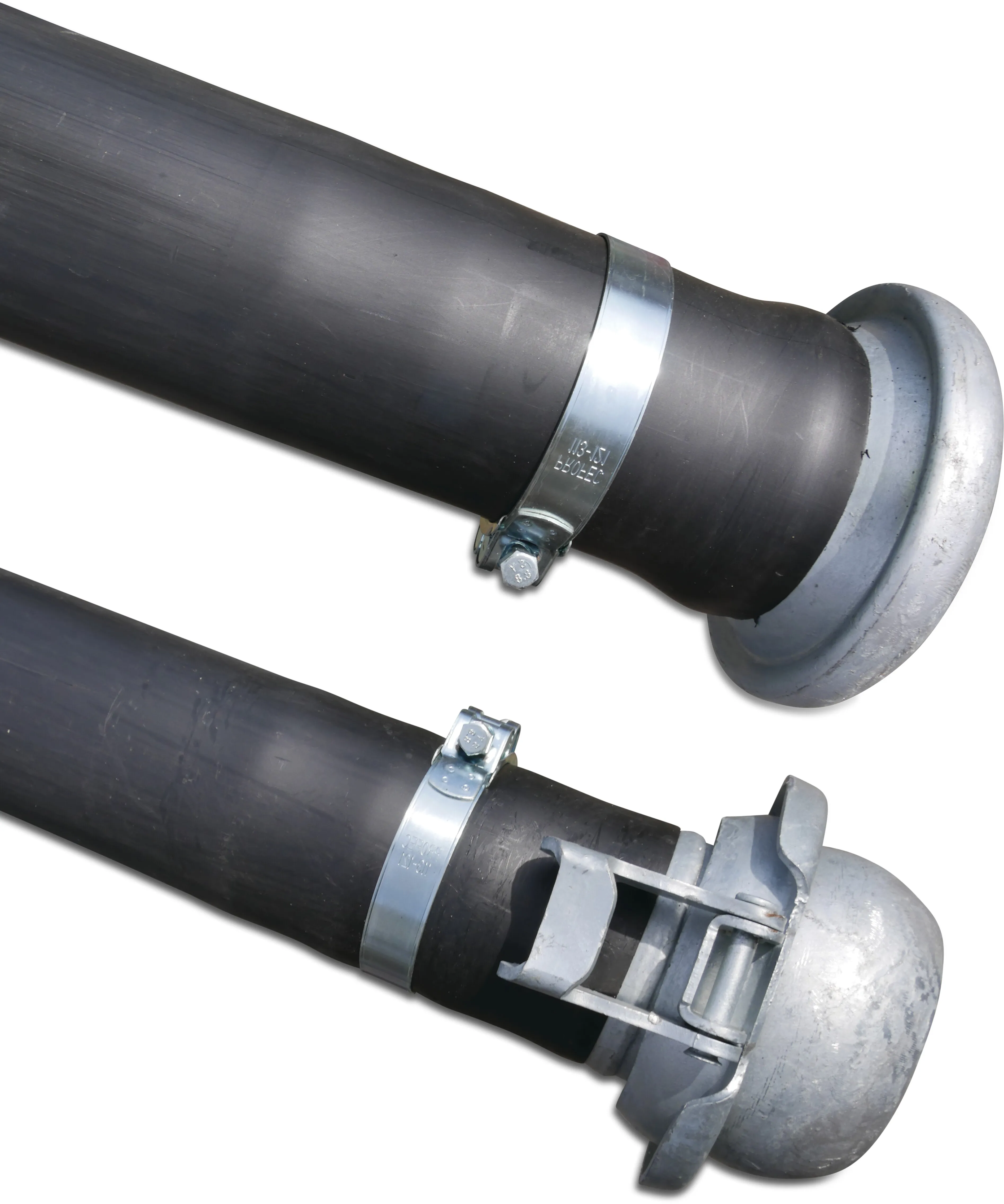 Quick coupler pipe PE40 regenerated 225 mm female part Bauer x male part Bauer 6m type Bauer
