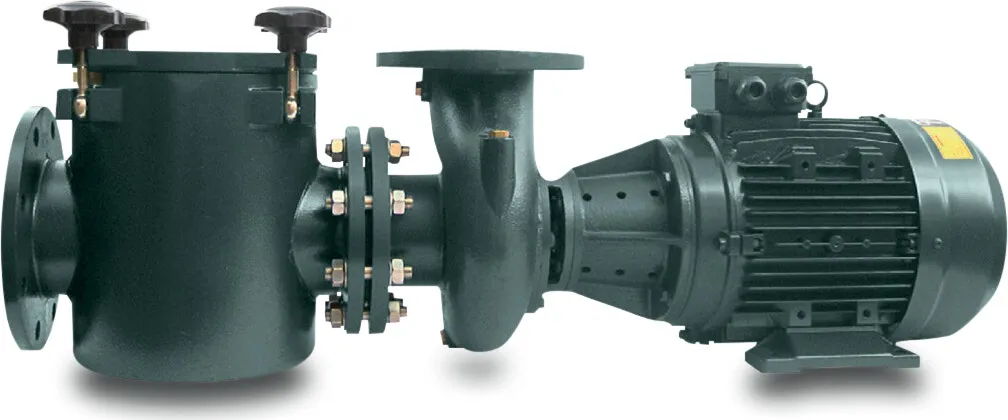 PSH Kommerciel poolpumpe støbejern DN100 flange 9,9A 230/400VAC sort type FDN3000-17