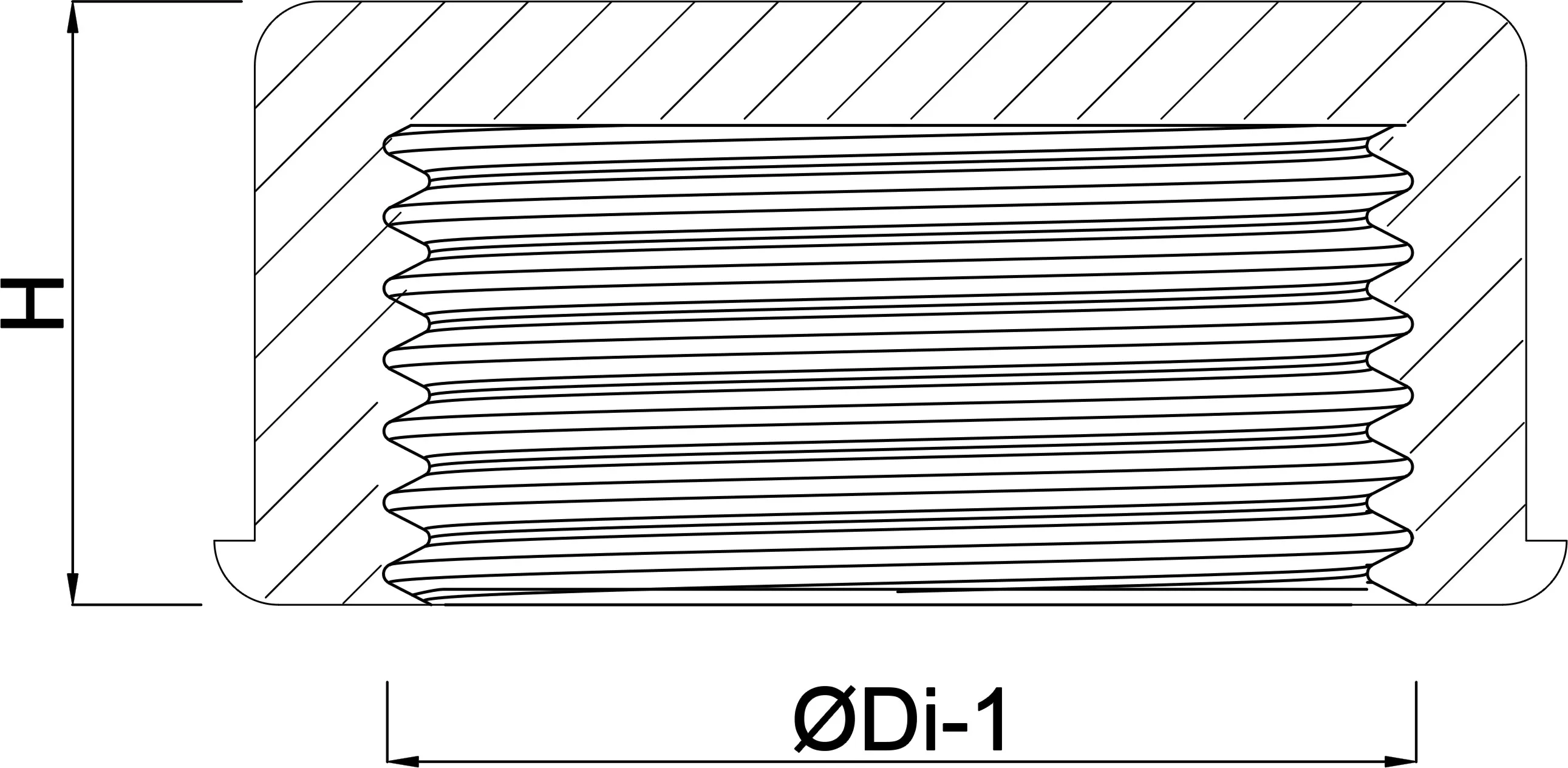 VDL Cap PVC-U 1" female thread 10bar grey type plain