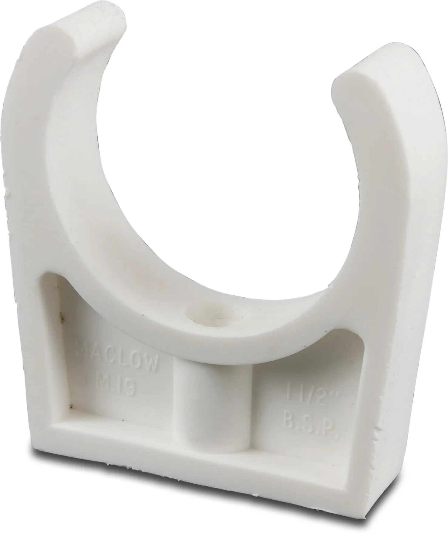 Pipe bracket PP 1 1/2" white type Maclow