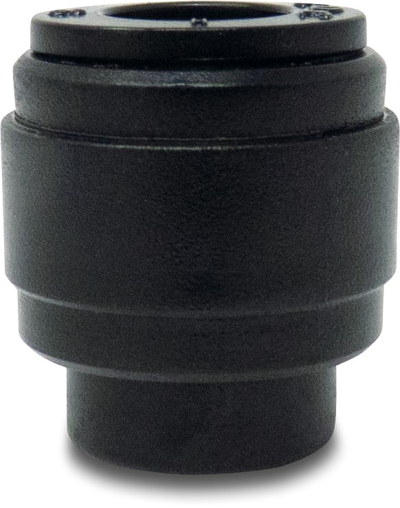 Plug POM 4 mm push-in 20bar black WRAS type Aquaspeed