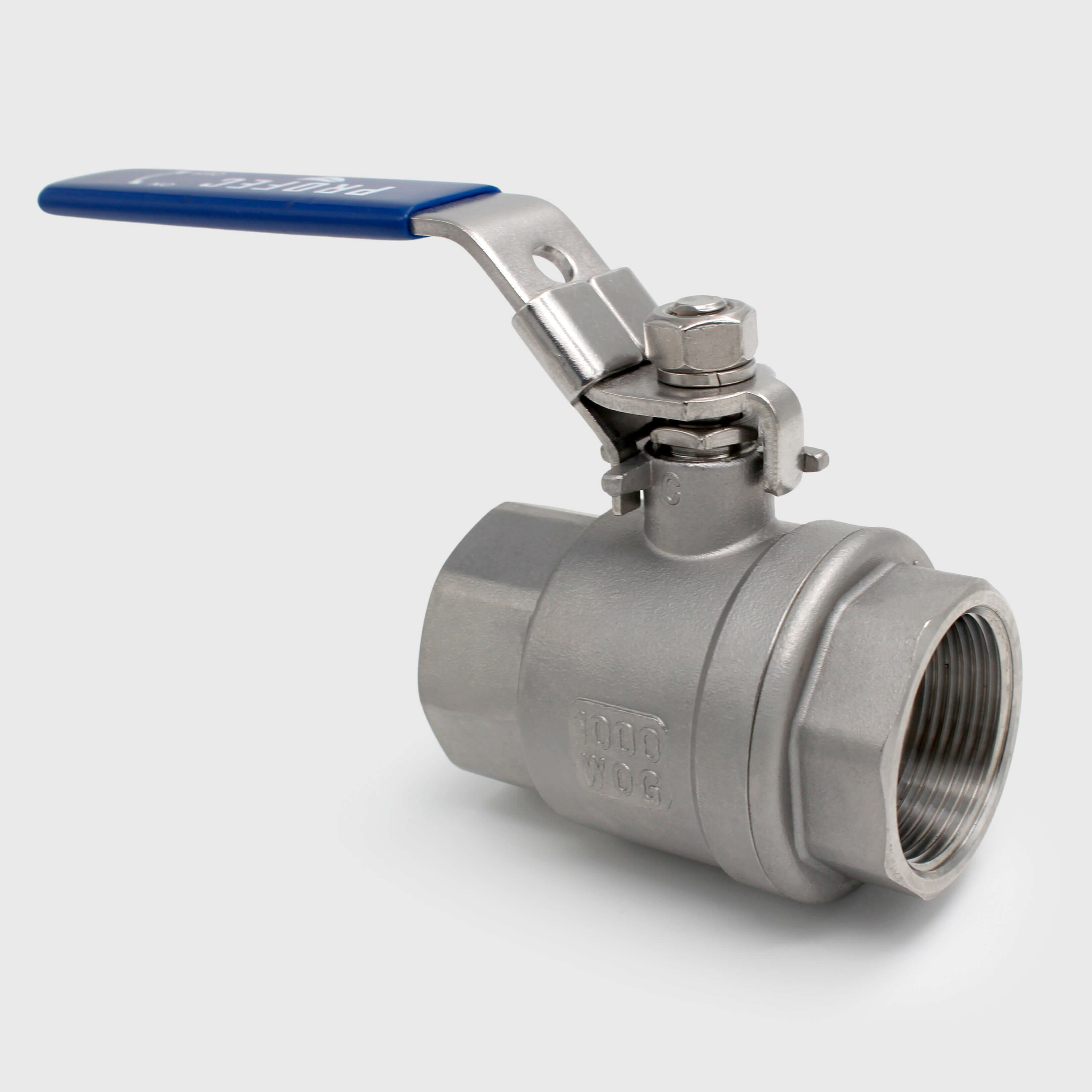 Profec 2-piece ball valve stainless steel 316 3/4" female thread 64bar