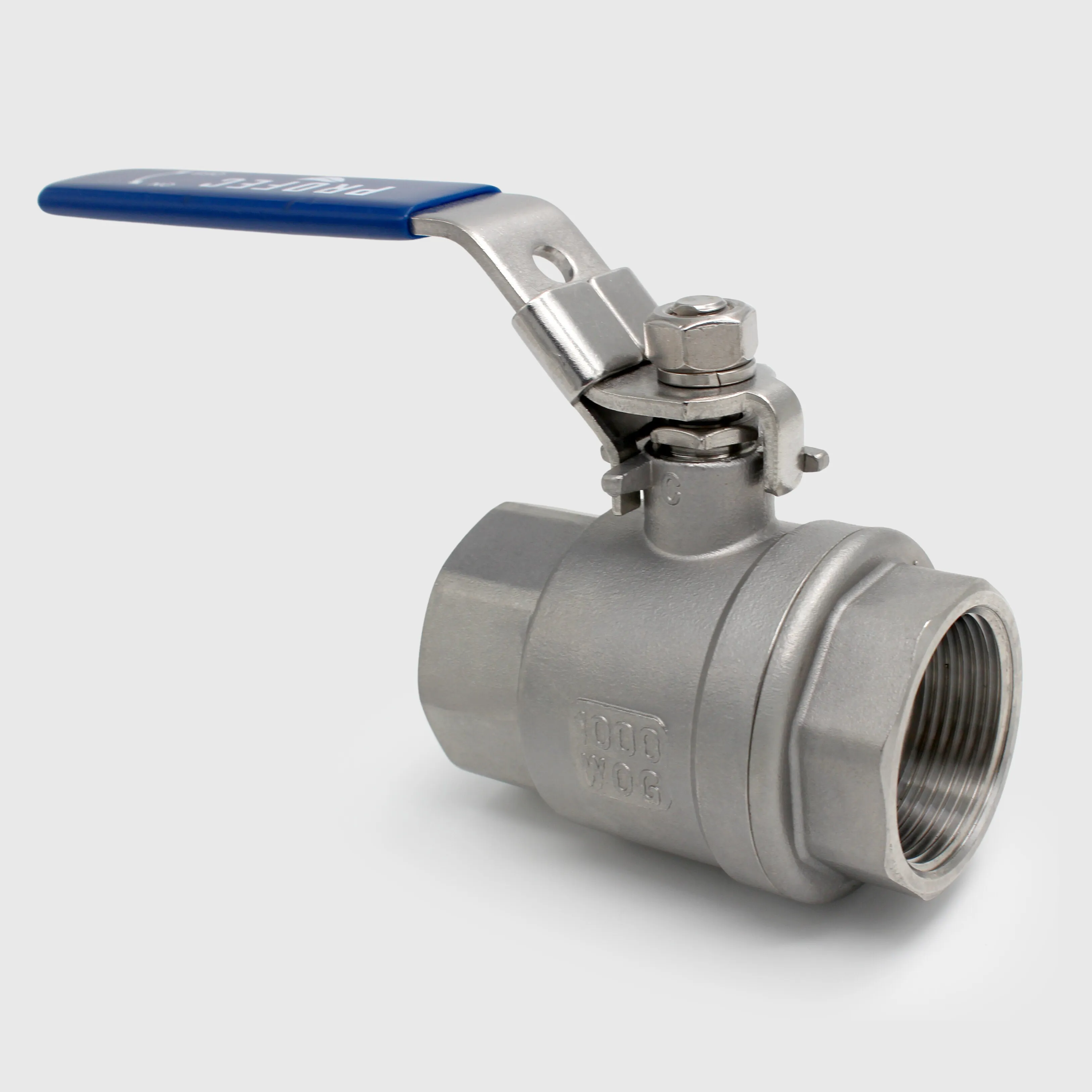 Profec 2-piece ball valve stainless steel 316 3/4" female thread 64bar