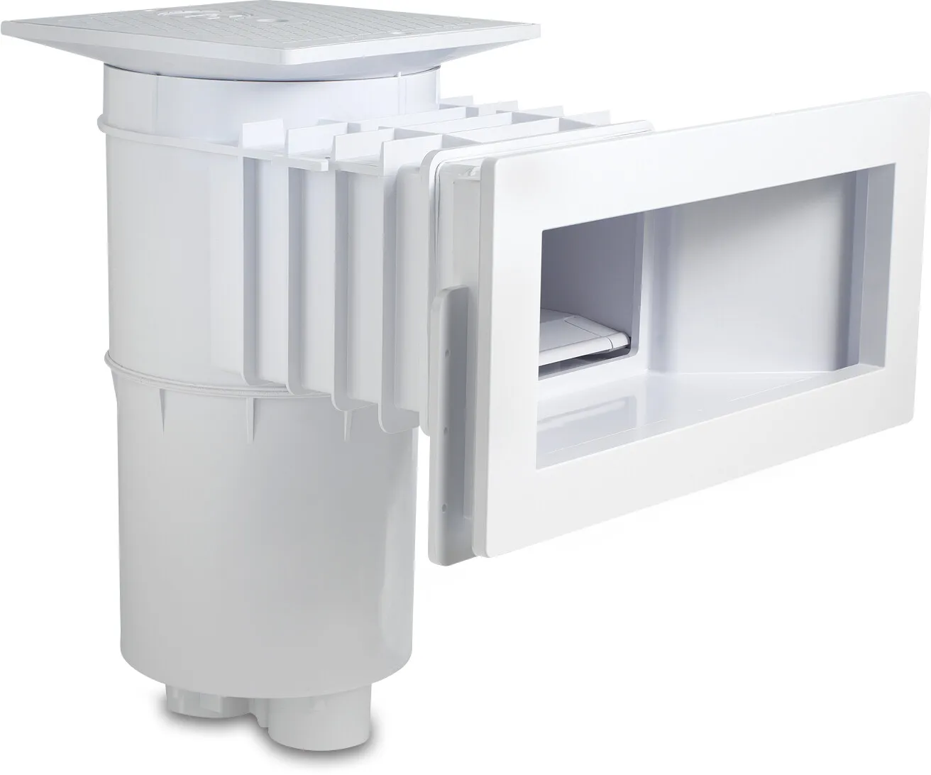 Hayward Skimmer breed ABS 2" binnendraad wit rechthoekig type Auto-Skim Large