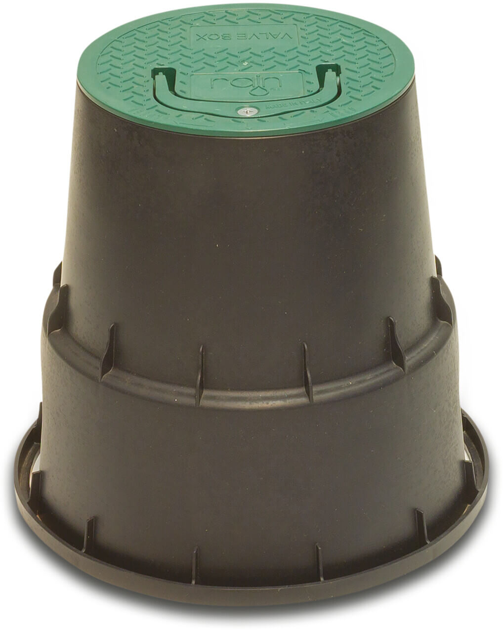 Rain Valve box circular PP black/green type Circular RN25