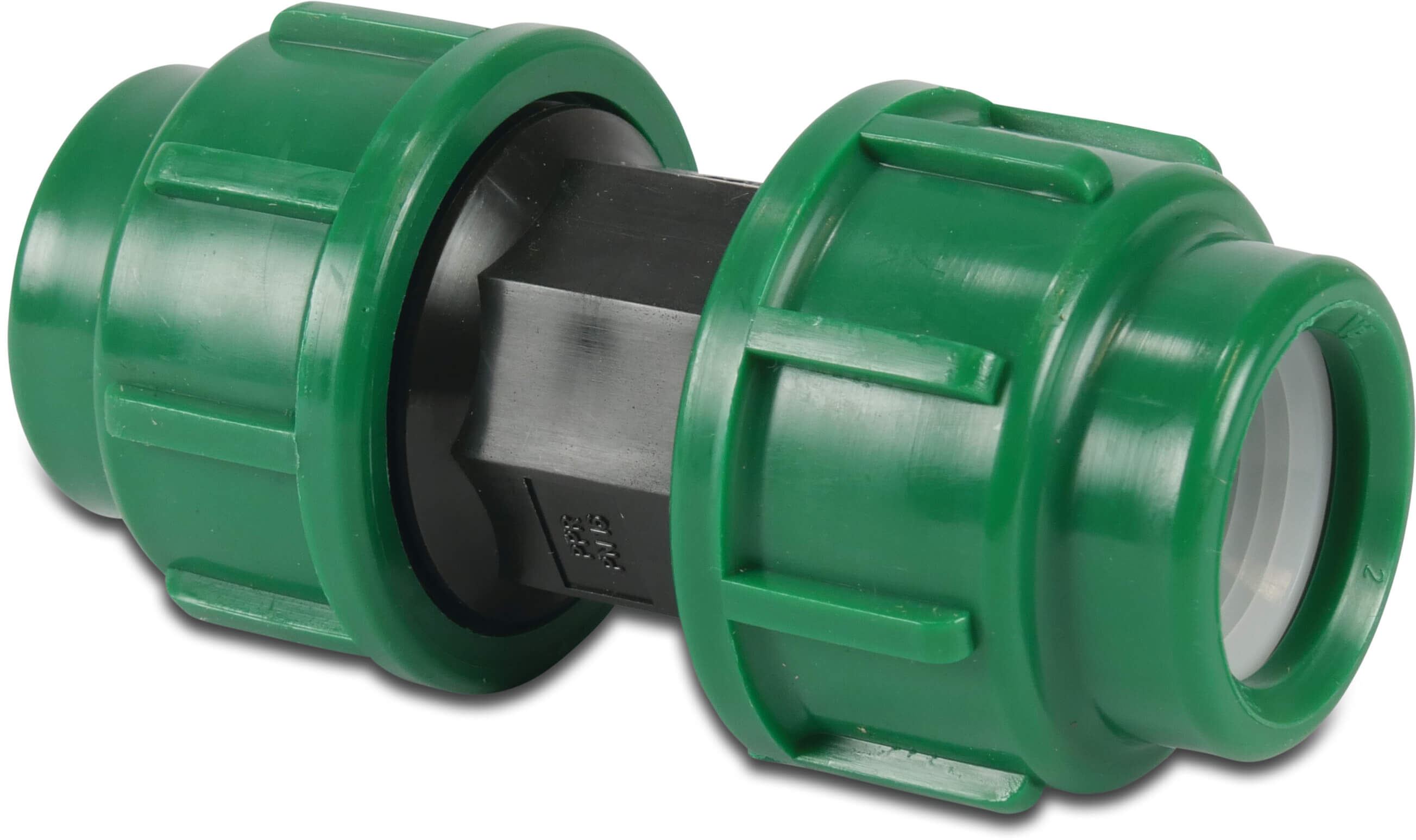 VDL Coupler PP 40 mm compression 16bar black/green KIWA