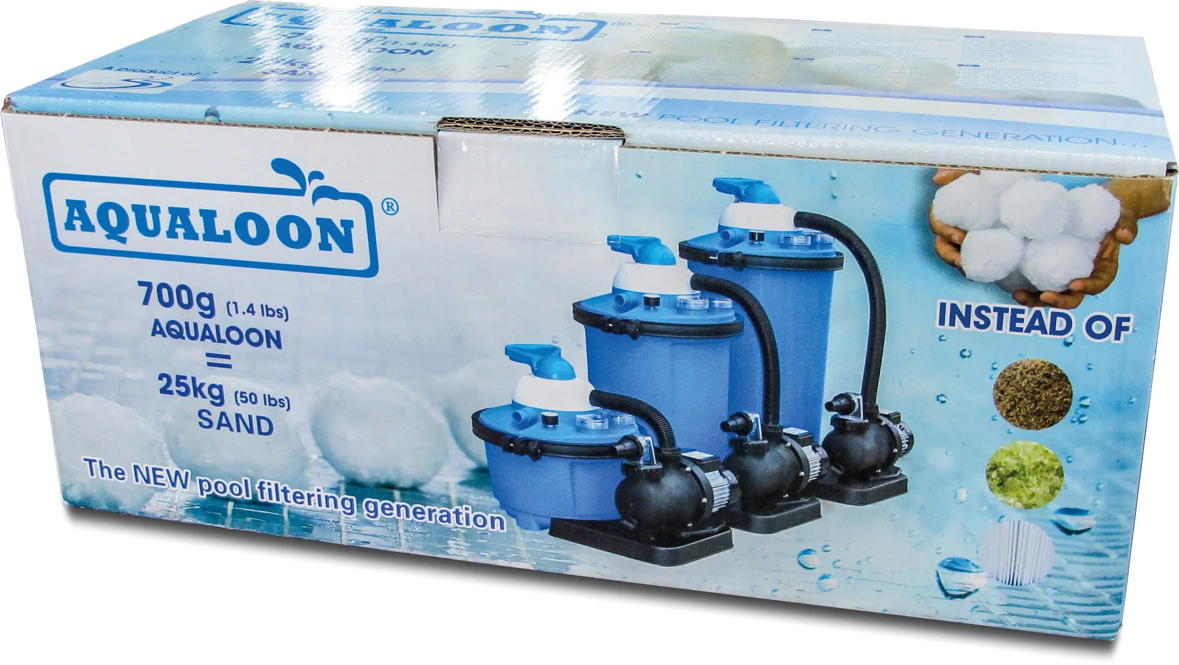 Filter balls PE 700g type Aqualoon
