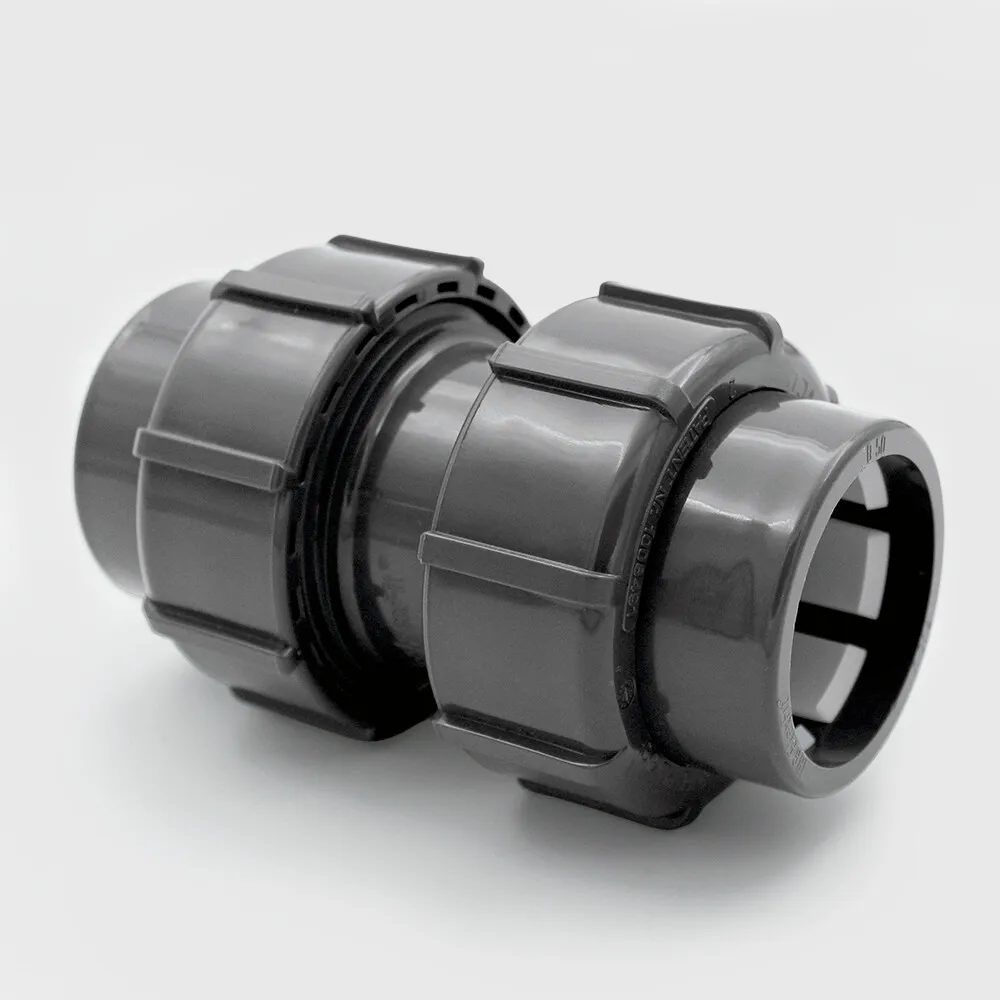 Muffe PVC-U 50 mm Klemm 4bar Grau