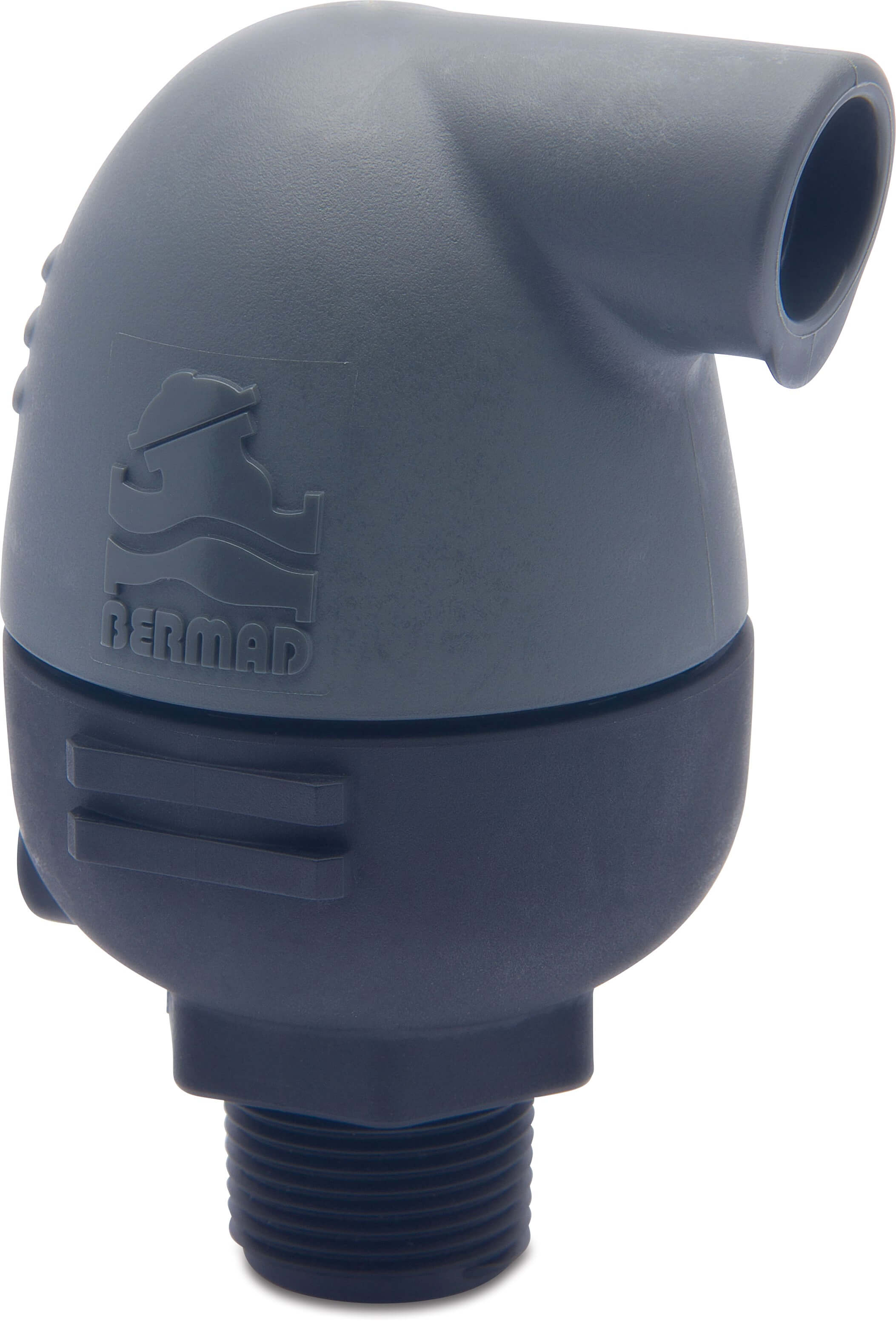 Bermad Air release- vacuum valve glass-filled nylon 1" male thread 16bar grey/black automatic type A30