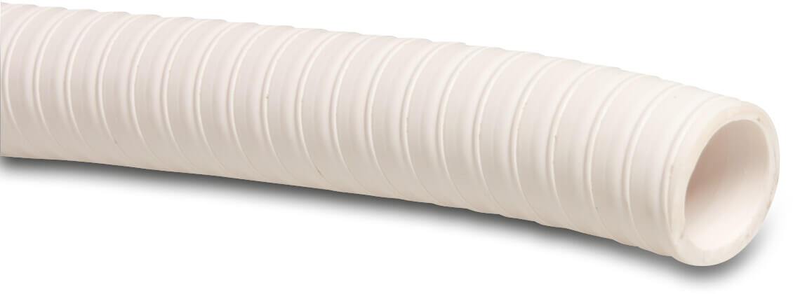 Profec Tuyau de piscine PVC 43 mm x 50 mm 6bar blanc 25m type Spaflex