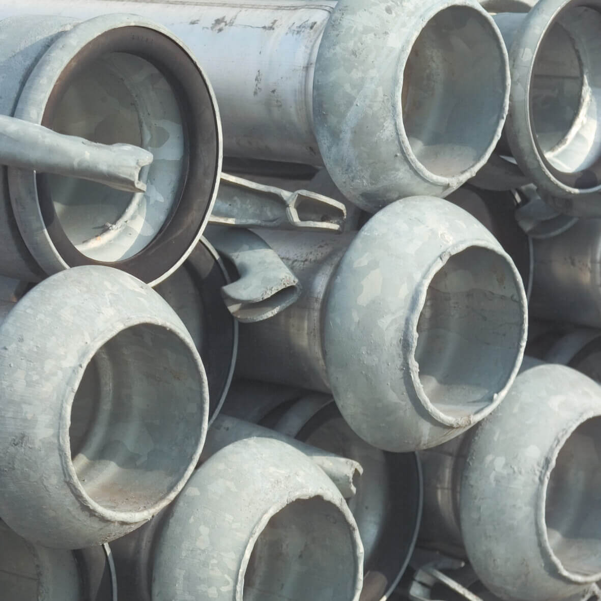 Snelkoppelingsbuis staal gegalvaniseerd 70 mm M-deel Perrot x V-deel Perrot 10bar 6m type Perrot