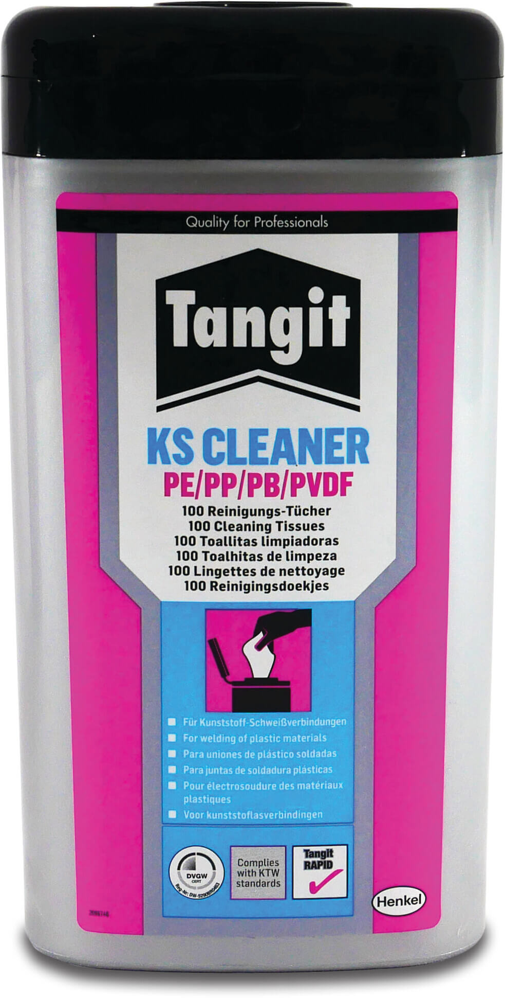 Tangit Cleaning wipes for PE/PP/PVDF type KS