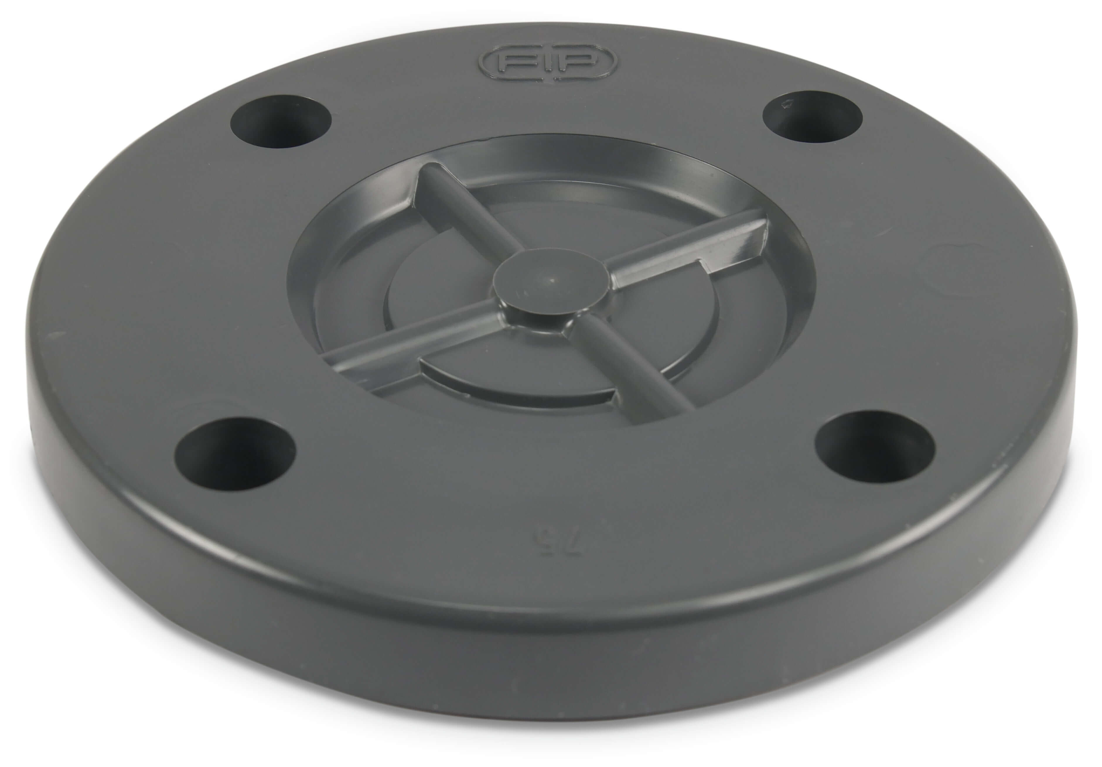 Profec Blindfläns PVC-U DN110 x 125 mm DIN fläns 16bar DN110 grå PN10/16