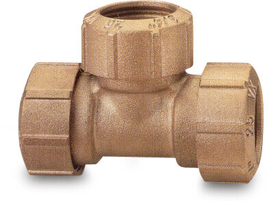 Itap T-koppling 90° mässing 20 mm spänn 16bar DVGW type 030
