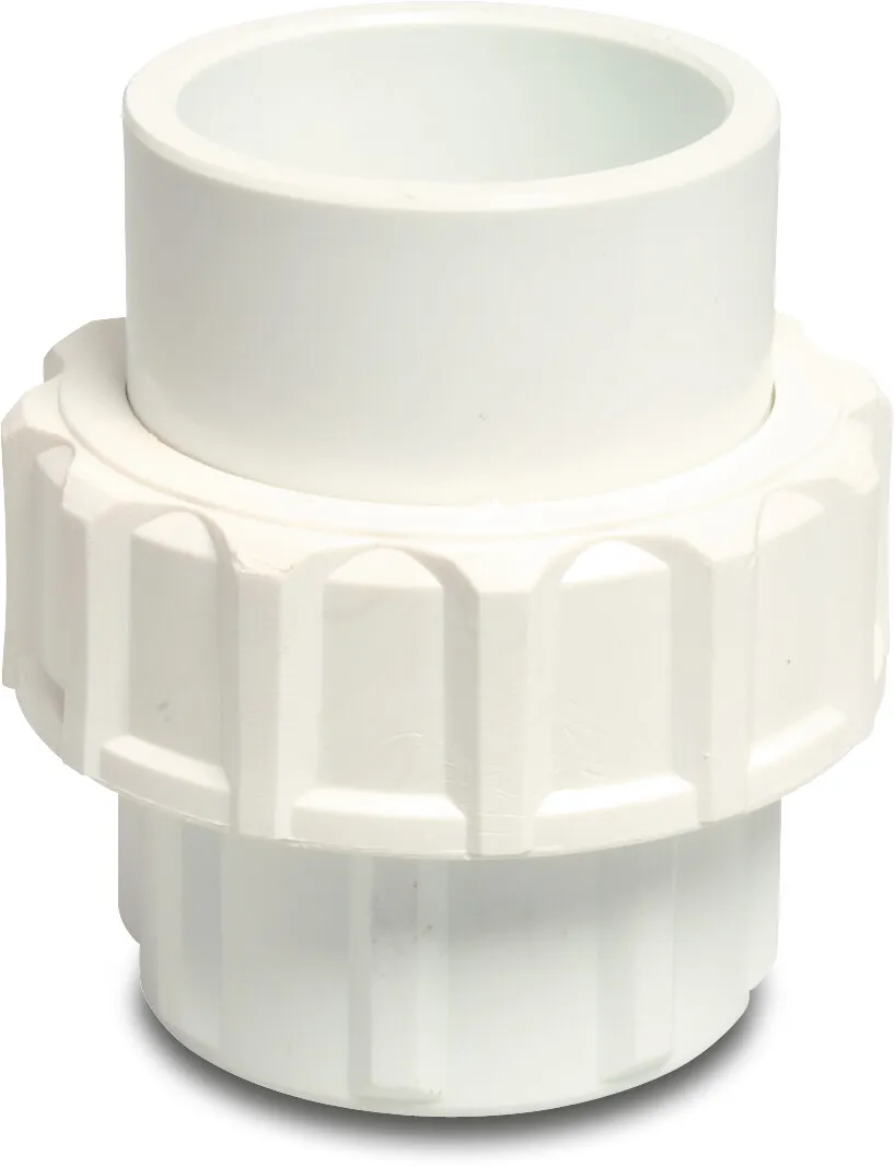 Union coupler PVC-U 1 1/2" imperial glue socket 16bar white