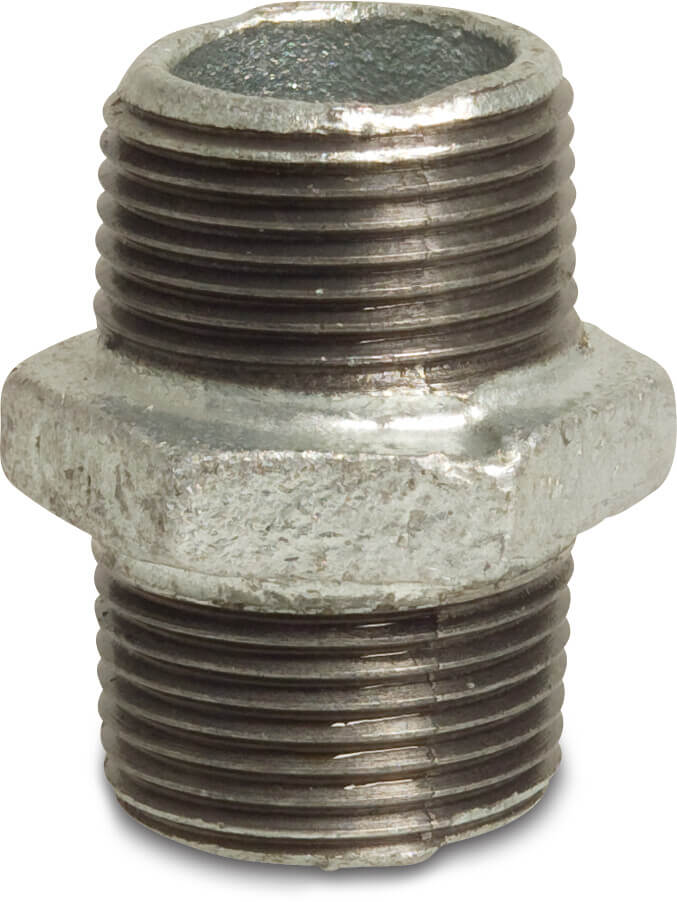 Profec Nr. 280 Nipple cast iron galvanised 1/4" male thread 25bar DVGW