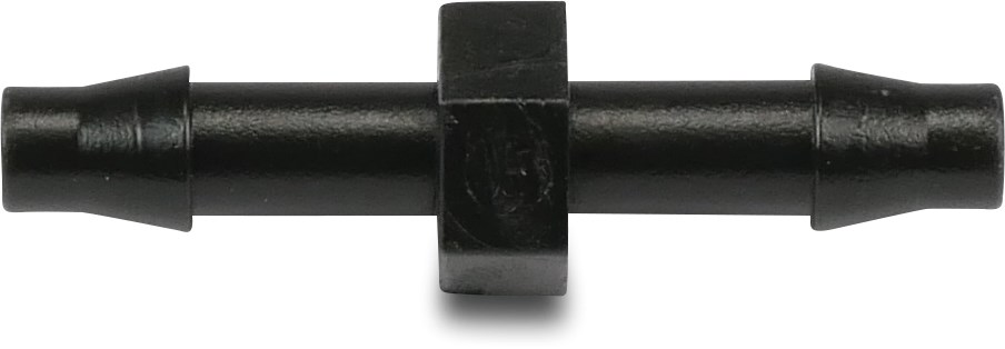 Rain Bird Straight connector PP 6 mm barbed 3,5bar black