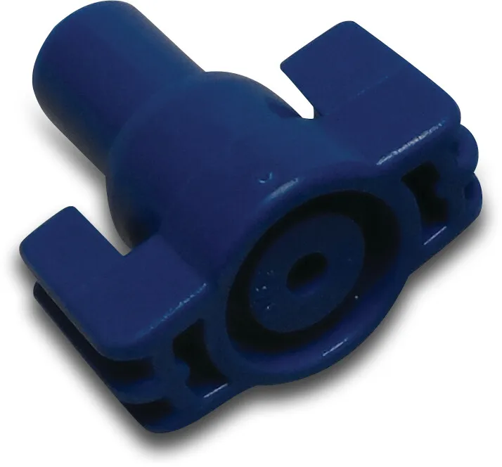 NaanDan Kunststof hoofdnozzle 3,5mm blauw type 233