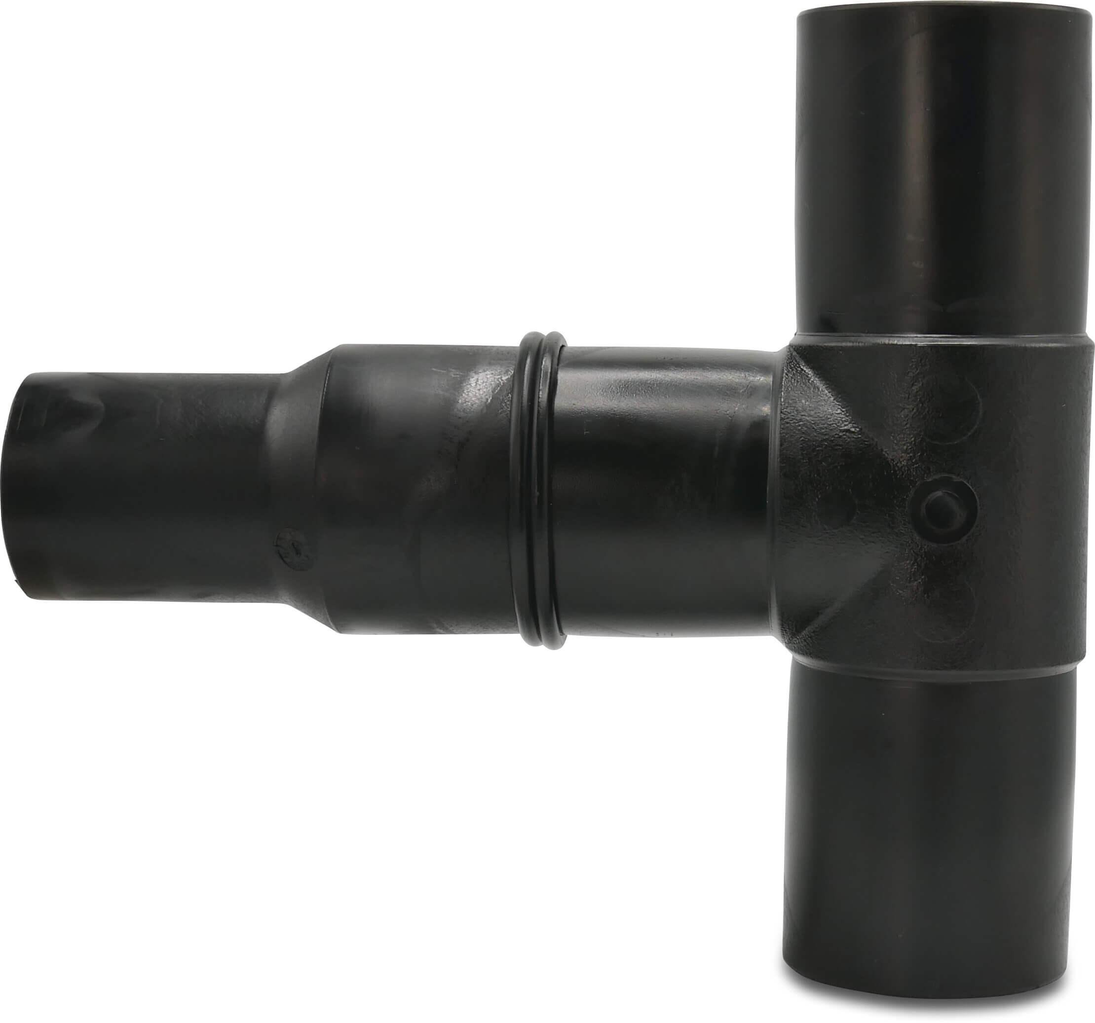 Profec Reducer T-piece 90° PE100 63 mm x 40 mm x 63 mm spigot SDR 11 10bar 16bar black DVGW