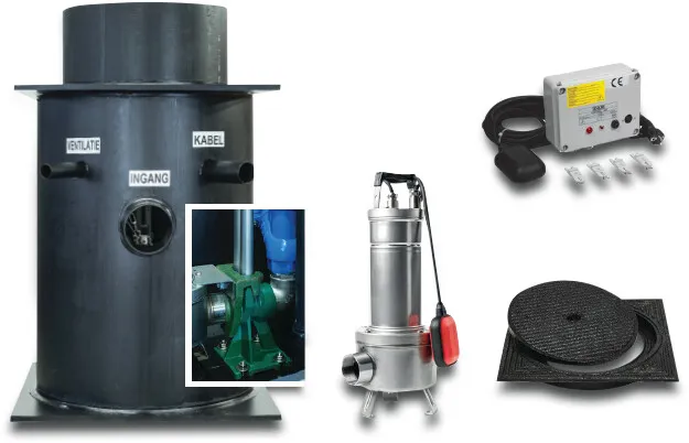 DAB Zmontowaną pompownię PE 5,13A 230VAC noir type PE612 Complete