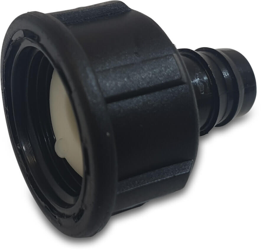Tavlit Adapter PP 16 mm x 3/4" Tülle x Innengewinde 8bar Schwarz