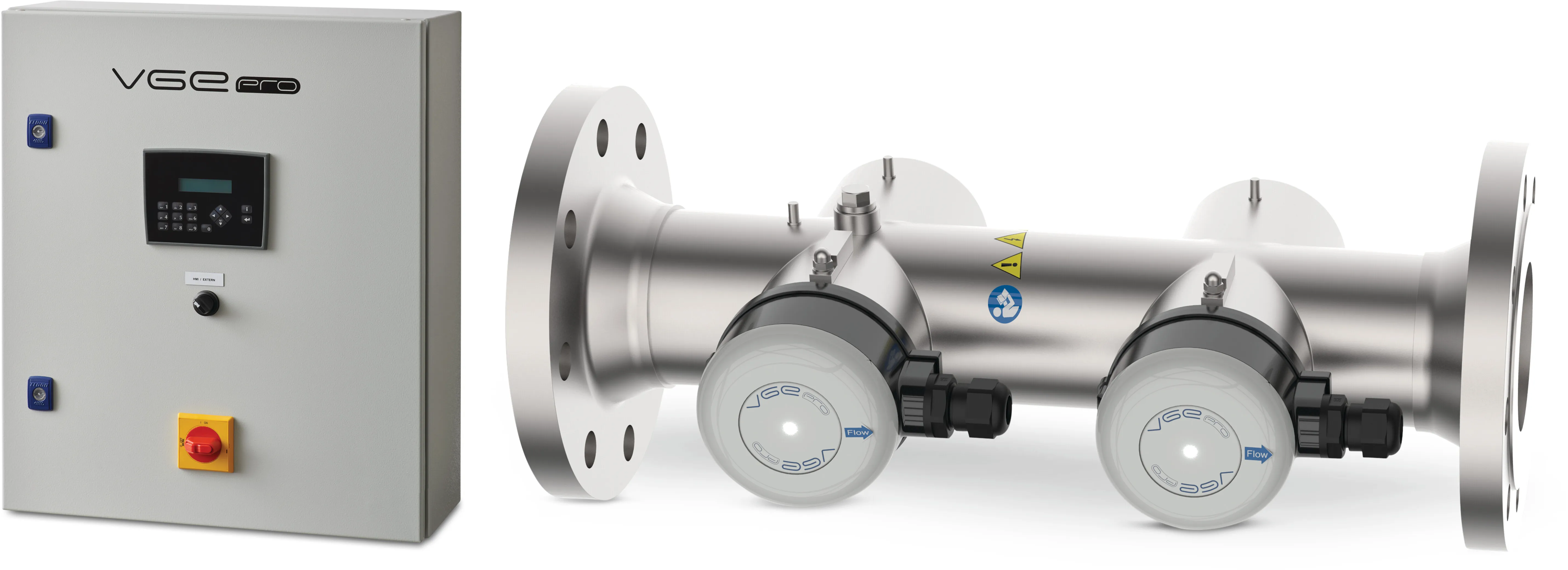 VGE Pro Medium pressure lamp UV system RVS 316L DN80 flens 10bar type 1200-85 Comfort
