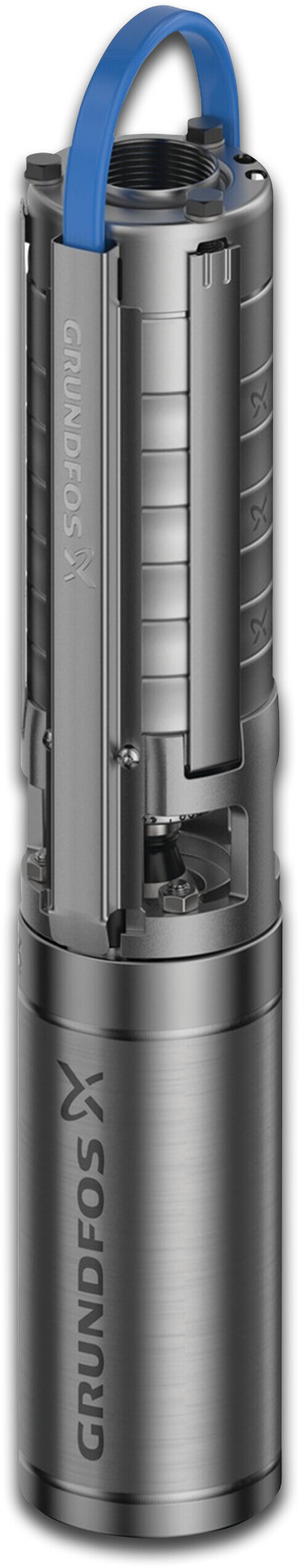 Grundfos 4" Submersible borehole pump stainless steel 1 1/4" female thread 7.1A 230VAC type SP1A-42