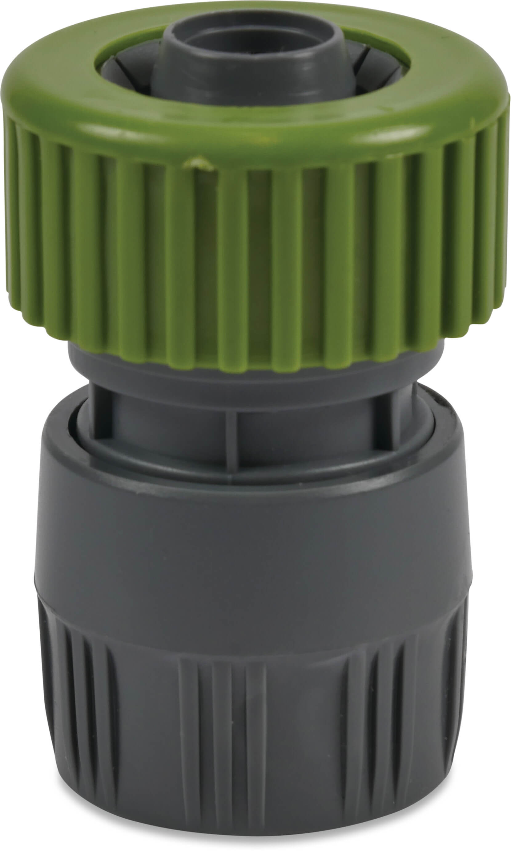 Flotide Raccord PVC-U 15-19 mm à serrer x click femelle gris/vert