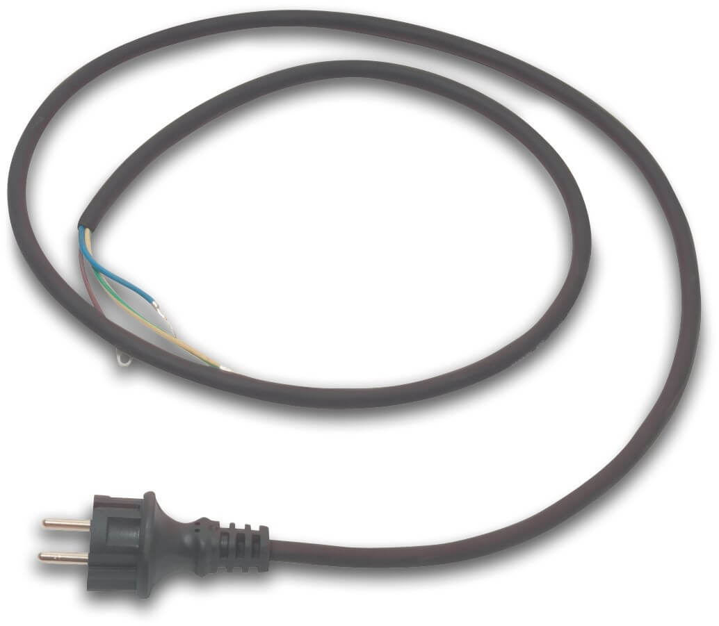 Kabel med plugg type 3 x 1 mm² till pumpar upp till 0,75kW