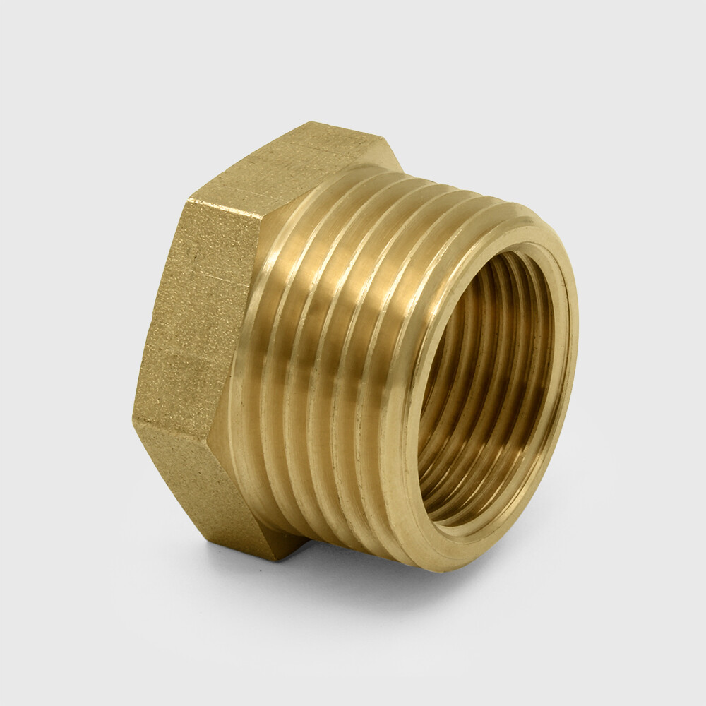 Profec Nr. 241 Reduzierstück Messing 1" x 3/4" Außengewinde x Innengewinde 30bar