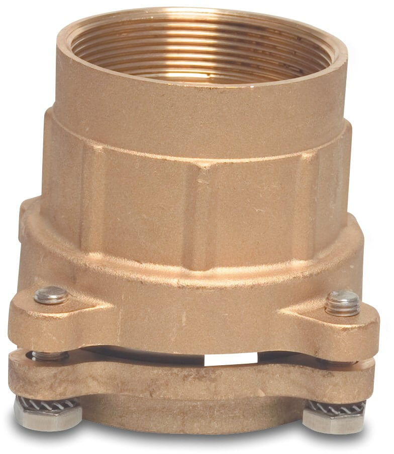 Itap Adaptor socket brass 75 mm x 2 1/2" compression x female thread 16bar DVGW type 010FL