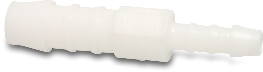 Schlauchverbindungsrohr Nylon 4 mm x 3 mm Schlauchtülle 16bar Weiß