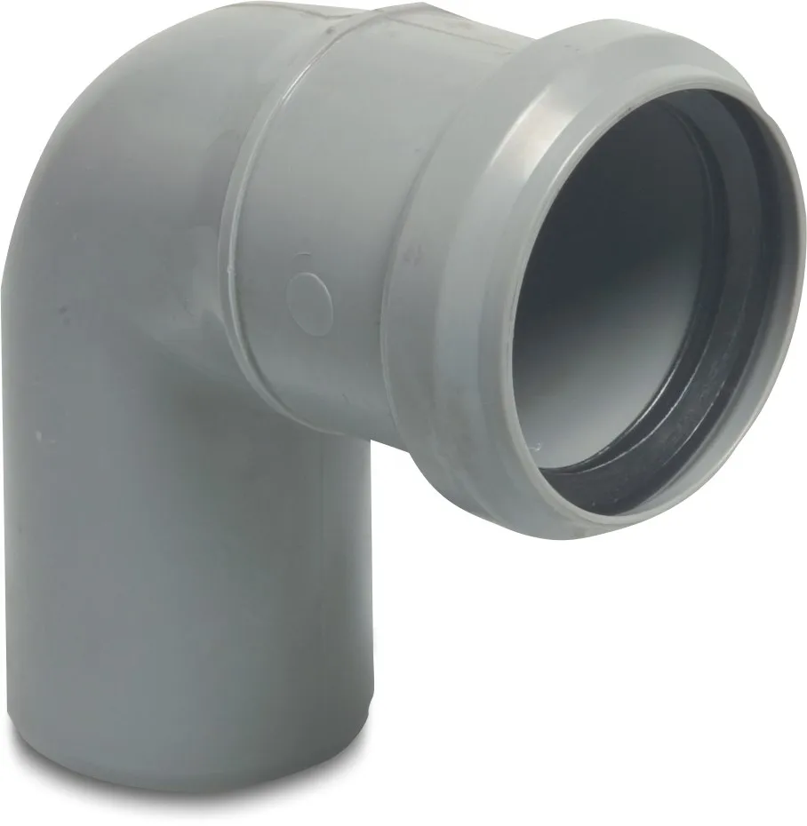 Drainage bend 87° PP 40 mm spigot x ring seal grey