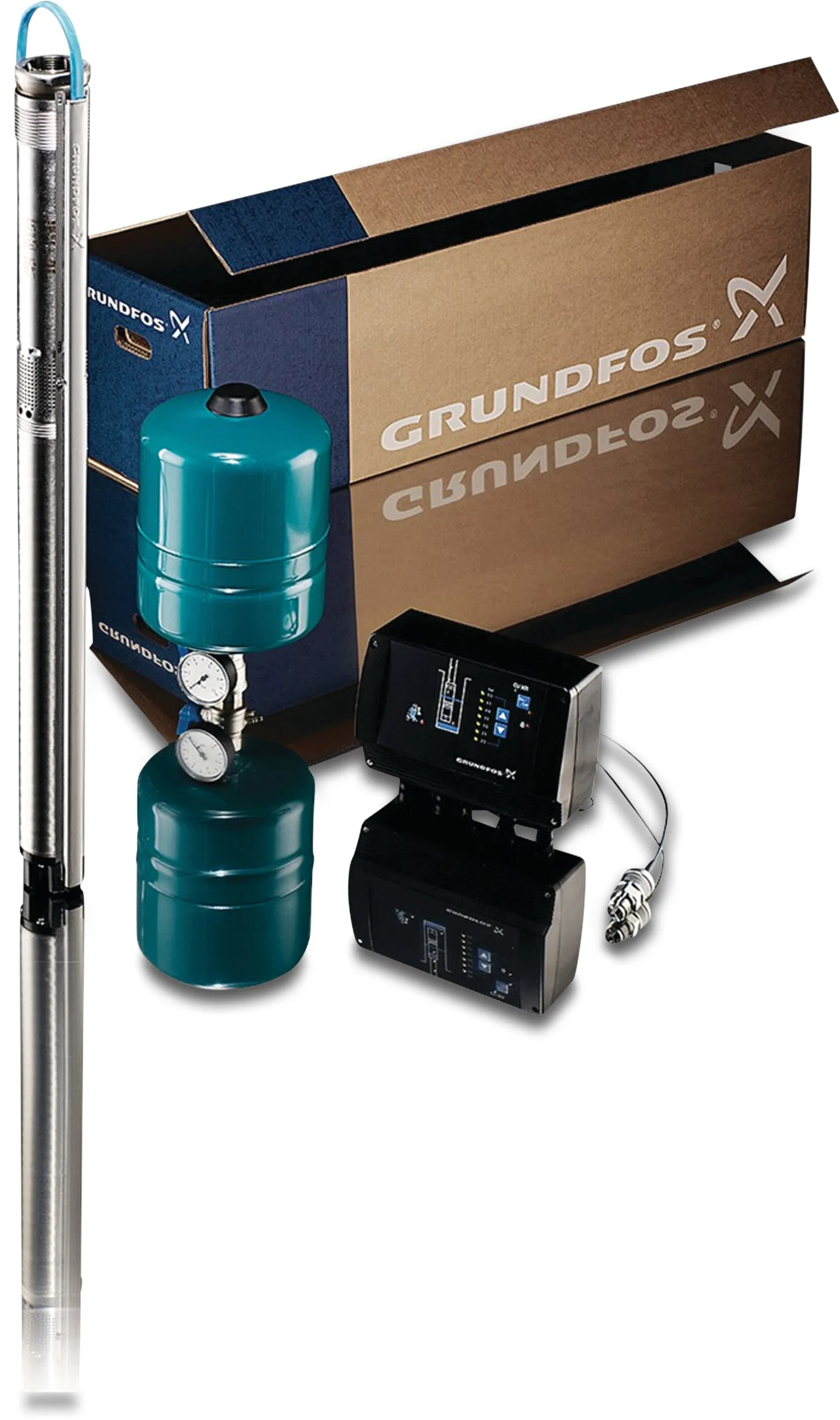 Grundfos Drucksystem konstant Edelstahl 1 1/4" Innengewinde 8.4A 230VAC Typ SQE3-65