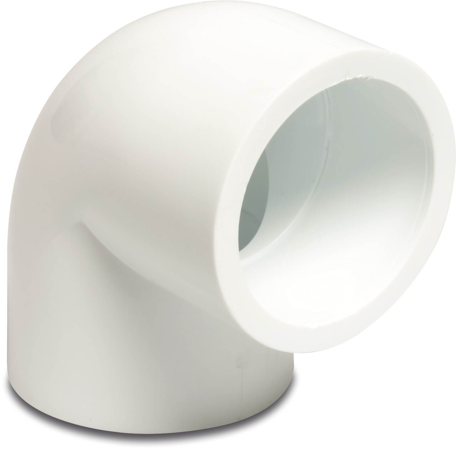 Profec Elbow 90° PVC-U 1 1/2" imperial glue socket 16bar white