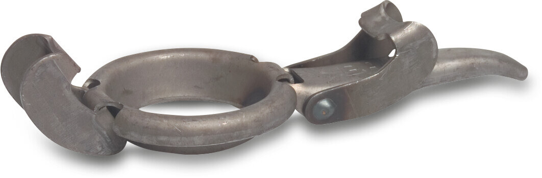 Clamp ring steel 194 mm male part Bauer black type Bauer S2