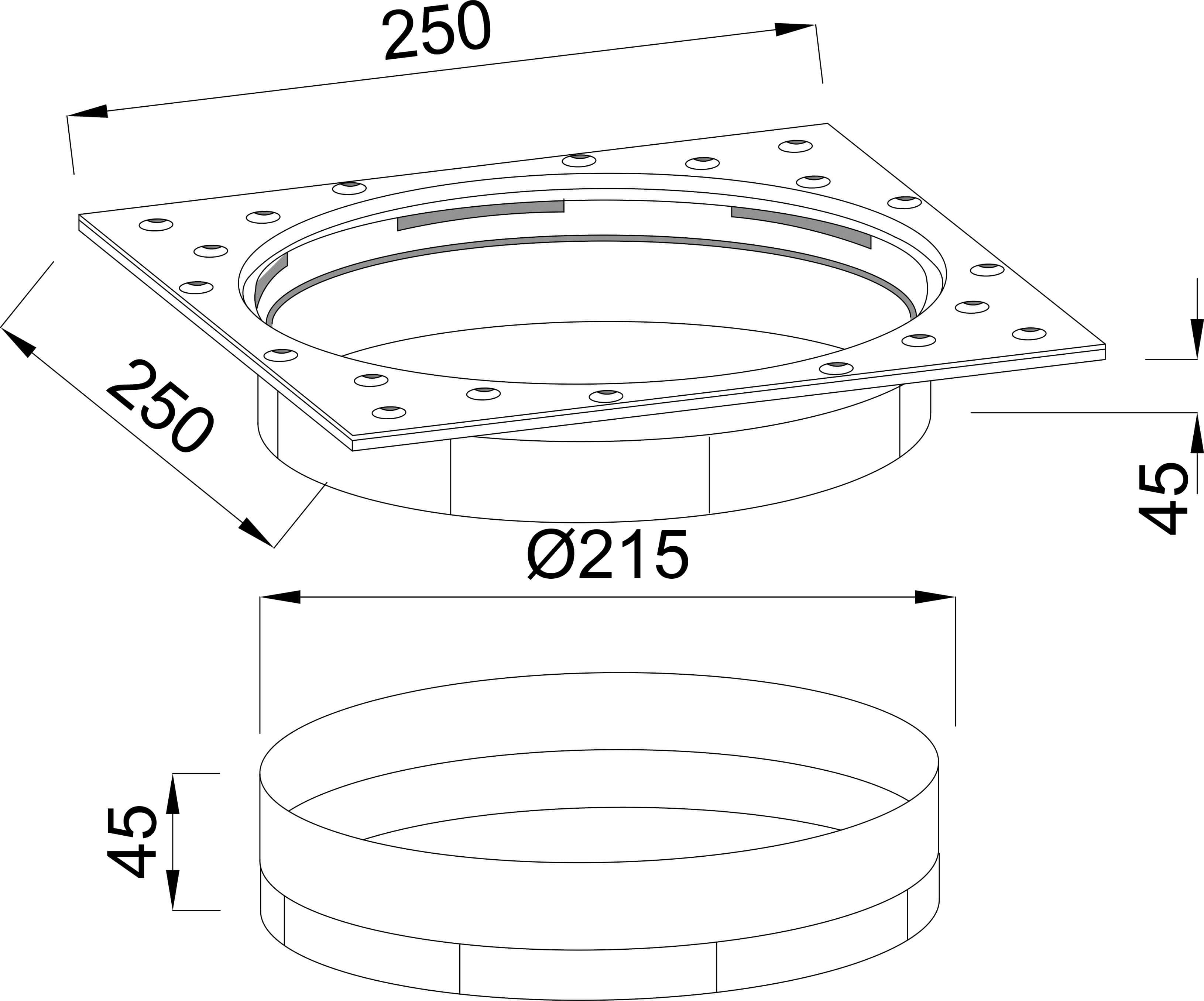 Ocean Ausschub ABS Weiß Typ Standard
