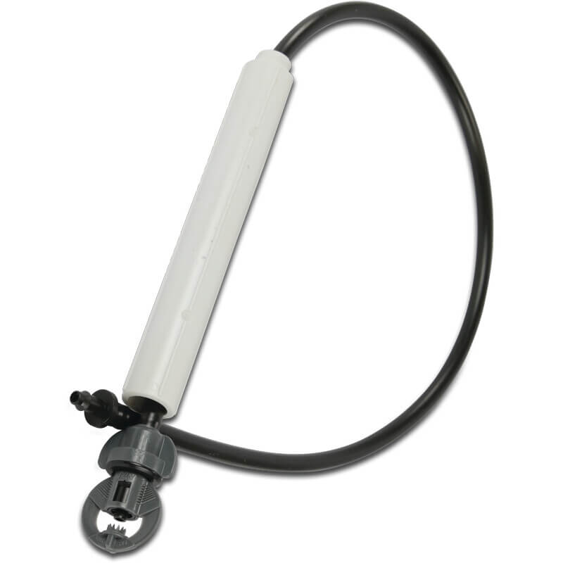 NaanDan Bügeldüse mit PES Schlauch und Stabilisierer Kunststoff 4/7 mm Einsteck 1.15 mm 360° 30cm Blau Typ Smart Jet PC "I" Inverted