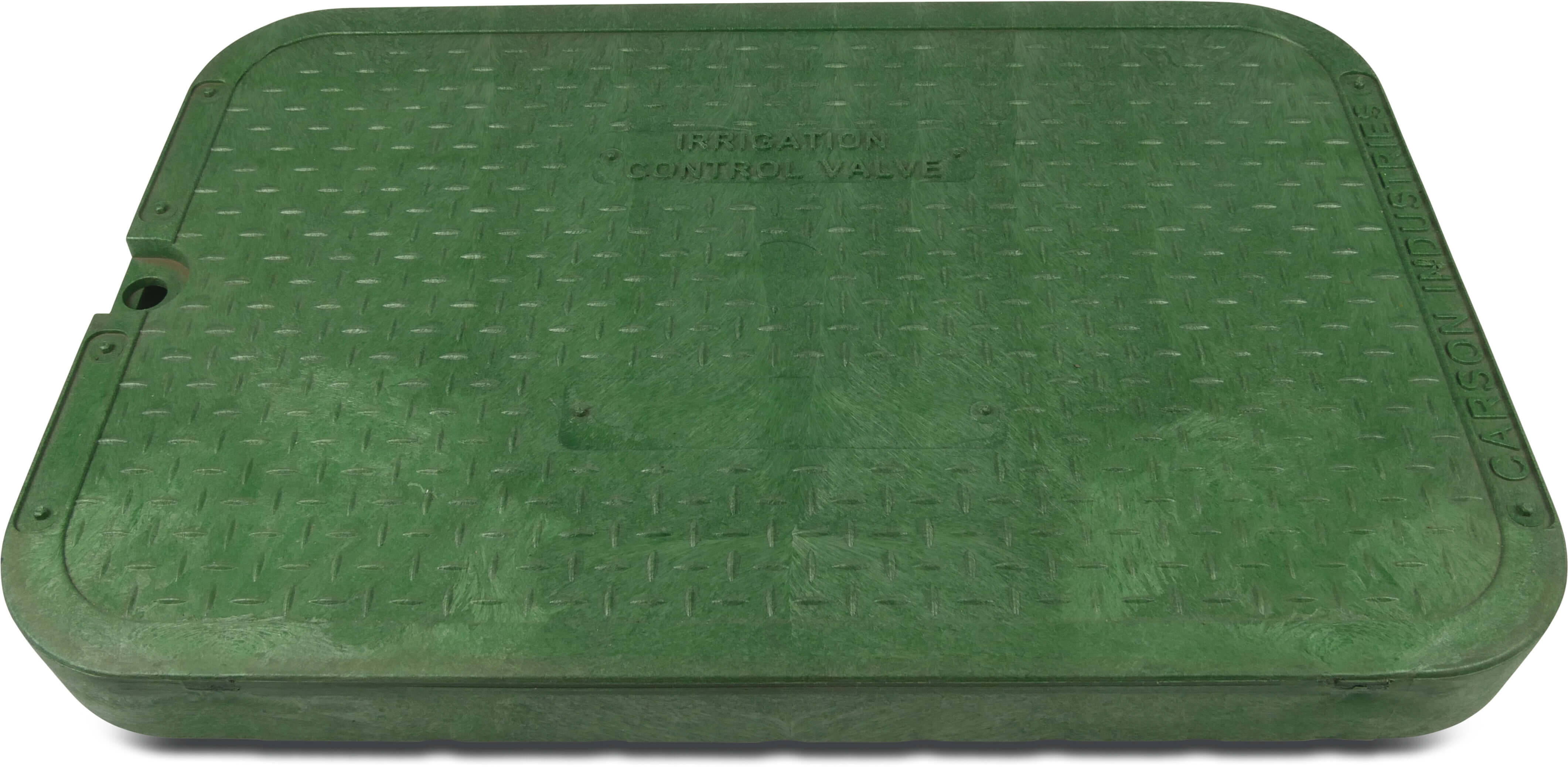 Ventilboks dæksel rektangulær HDPE grøn type VB-1324