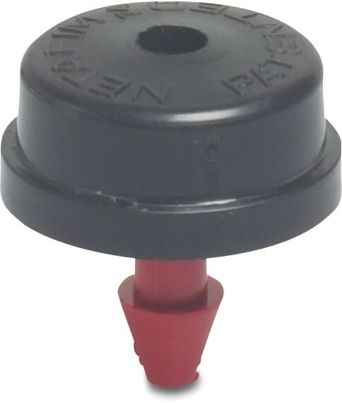Netafim Dripper push-in 2ltr/h black/red type button