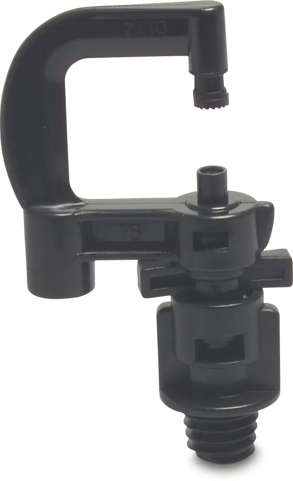 NaanDan Zamgławiacz tworzywo sztuczne 3/8WW GZ 0,8 mm 360° czarny typ Hadar 7110, spray insert