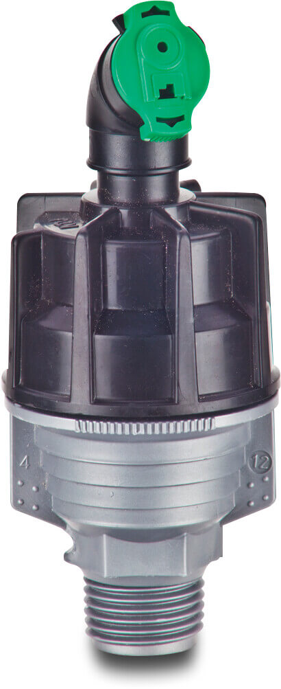 NaanDan Kreisregner Kunststoff 1/2" Außengewinde Grün Typ Super 10 FR