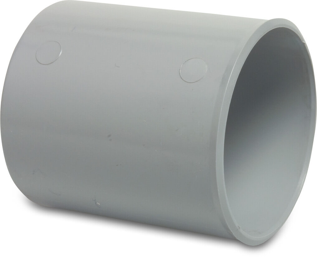 Drainage repair socket PVC-U 75 mm glue socket grey KOMO
