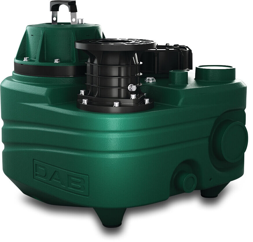 DAB Sanitary waste-water pump DIN Flansch 8A 230VAC Grün Typ DELS 70/1000WMS