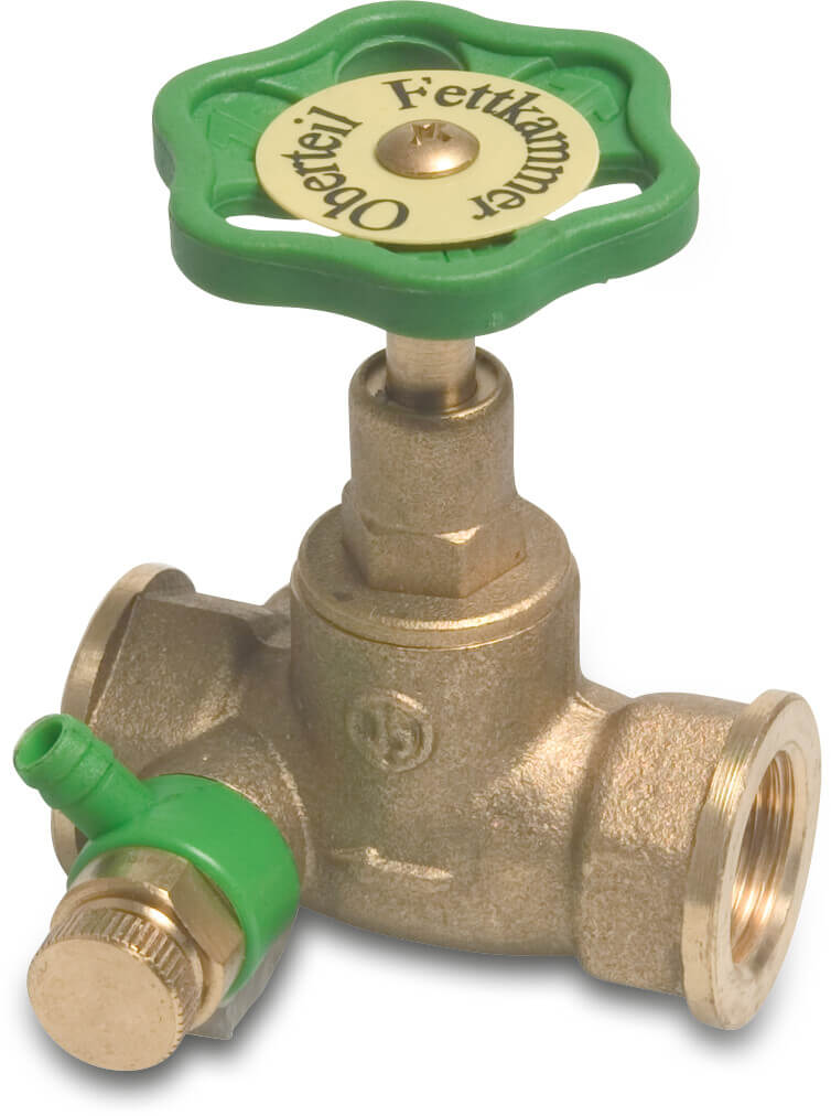 Globe valve brass 1 1/4" female thread 10bar type 1110