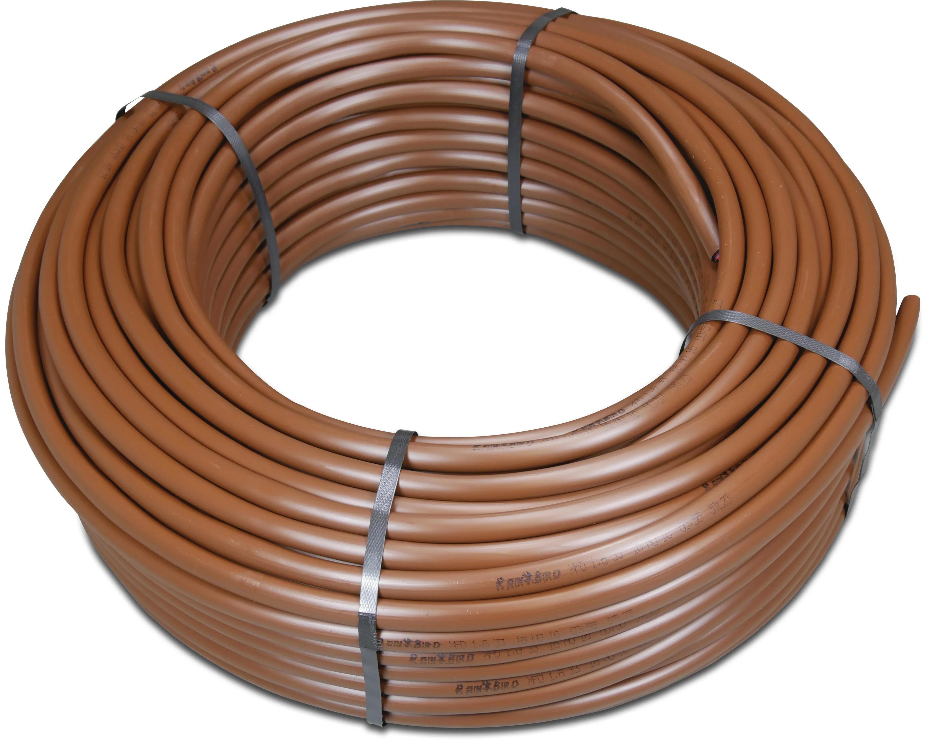 Rain Bird Drip irrigation hose PE 6 mm x 1,0 mm 2,7bar 75micron 3ltr/h 15cm brown 30m type Inline micro
